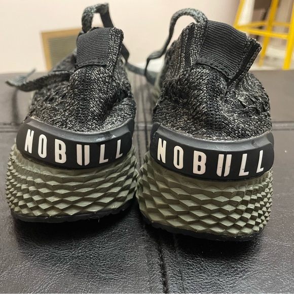 NOBULL Diamond Knit Runner Black Grey Running Athletic Shoes Men5.5 Women’s 7 - Picture 2 of 5